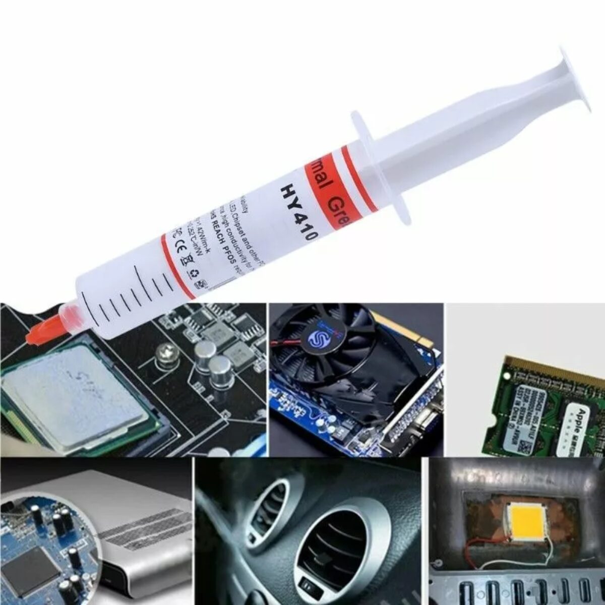 Halnziye HY410 White Thermal Grease Paste 20g tube (0.975W/m-k) - Image 2