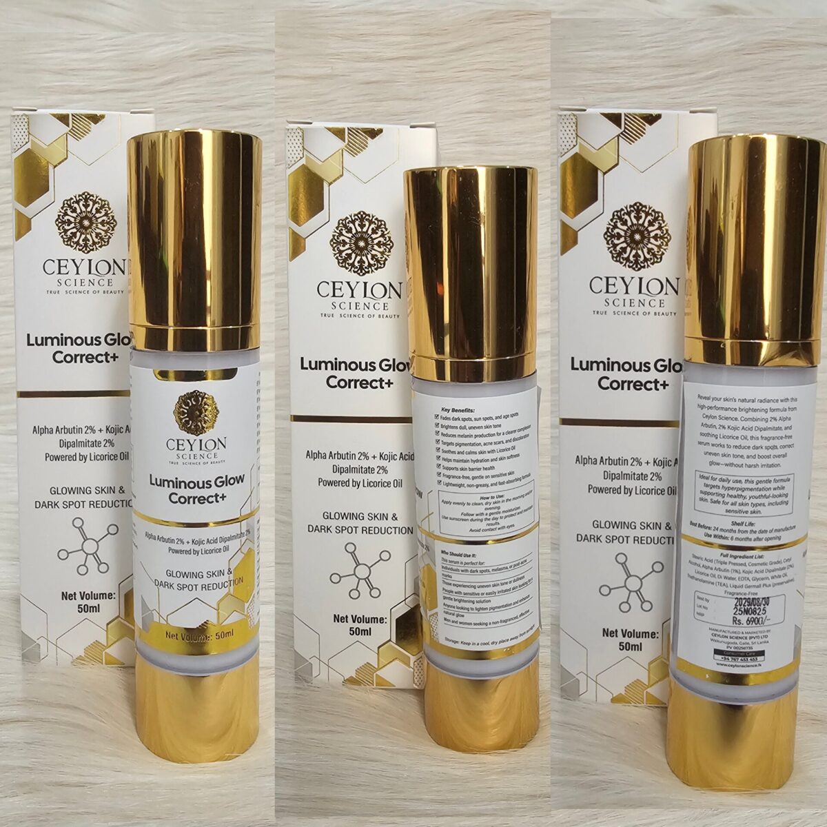Ceylon Science Luminous Glow Correct + 50ml - Image 3