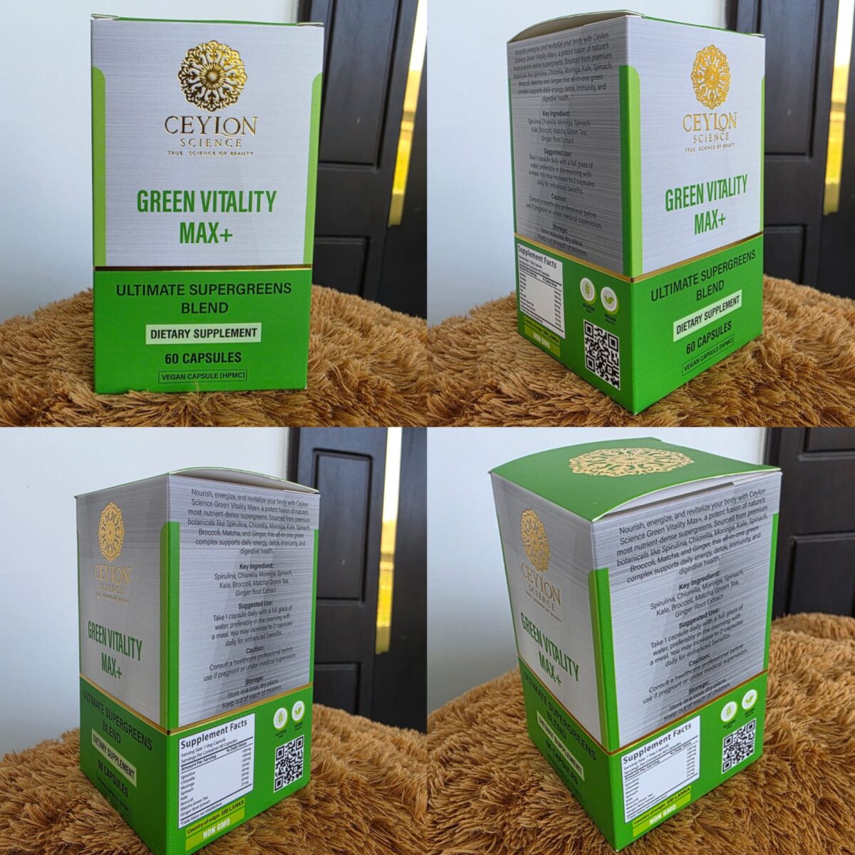Ceylon Science Green Vitality Max+ 60 Veg Capsules - Image 2
