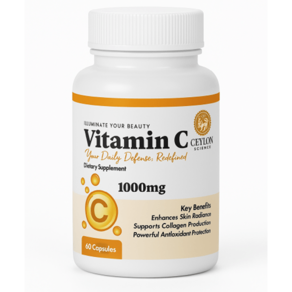 Ceylon Science Vitamin C 1000mg , 60 Veg Capsules