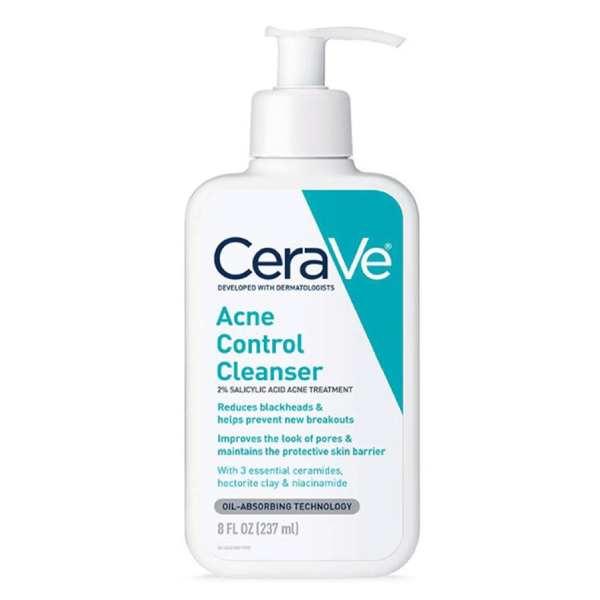 CeraVe Acne Control Cleanser with Salicylic Acid – 8 fl oz