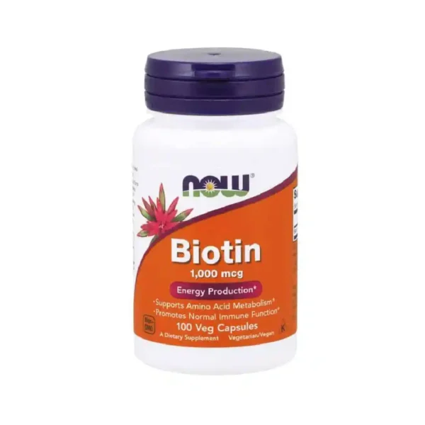 Now Foods Biotin 1000 mcg 100 Veg Capsules