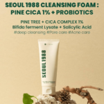 KSECRET SEOUL 1988 Cleansing Foam : Pine Cica 1% + Probiotics – 150ml
