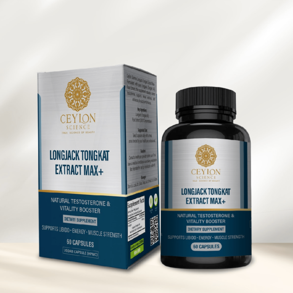 Ceylon Science Longjack-Tongkat Extract Max+ 60 Veg Capsules