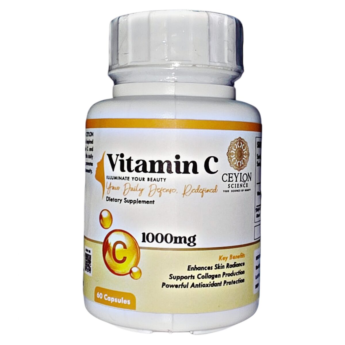 Ceylon Science Vitamin C 1000mg , 60 Veg Capsules - Image 4