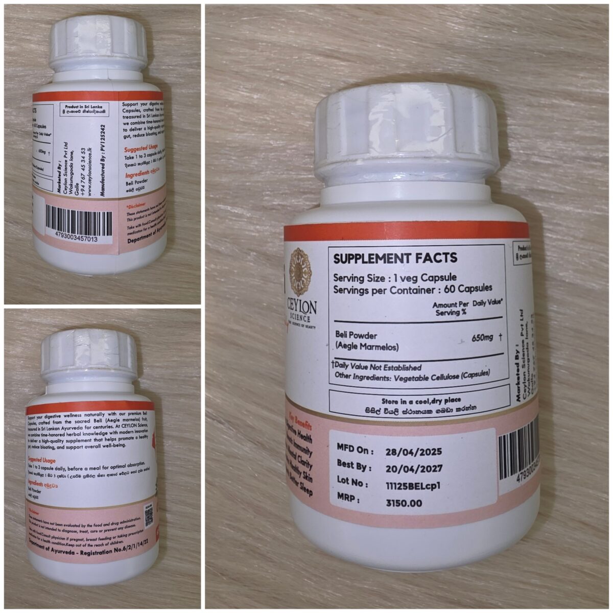 Ceylon Science Bright Booster, 60 Veg Capsules - Image 4